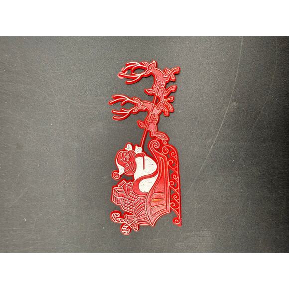 Vintage Santa Claus Red Christmas Cake topper - Picture 3 of 5